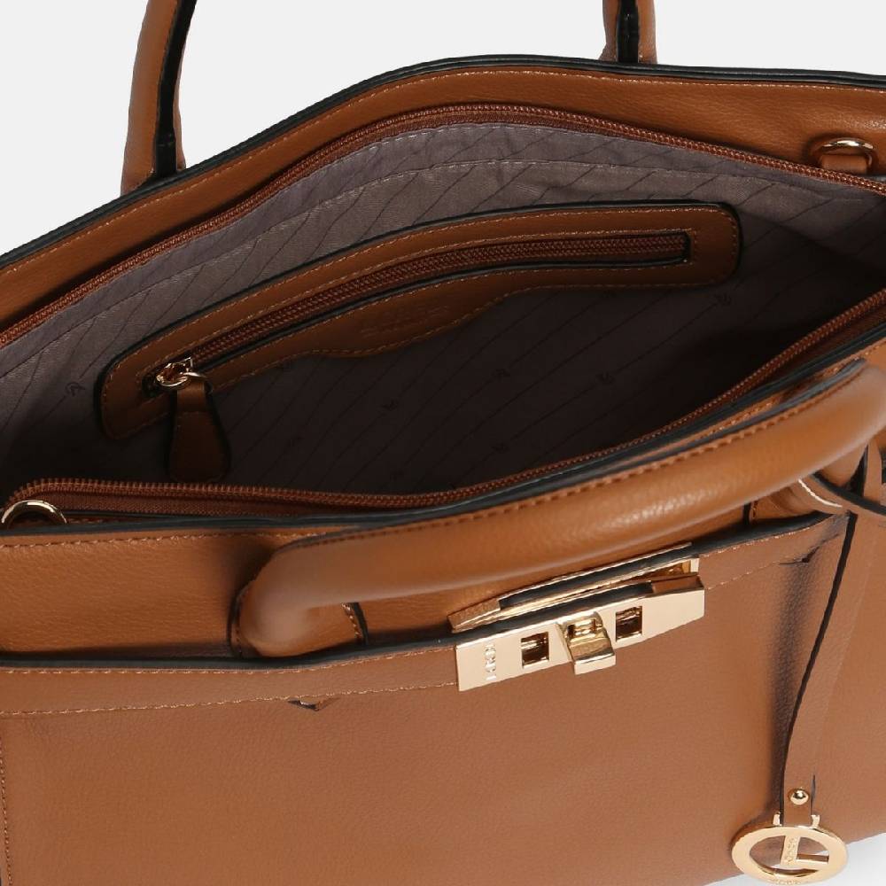 L. Credi Konstanze Henkeltasche cognac Fabrik Onlineshop
