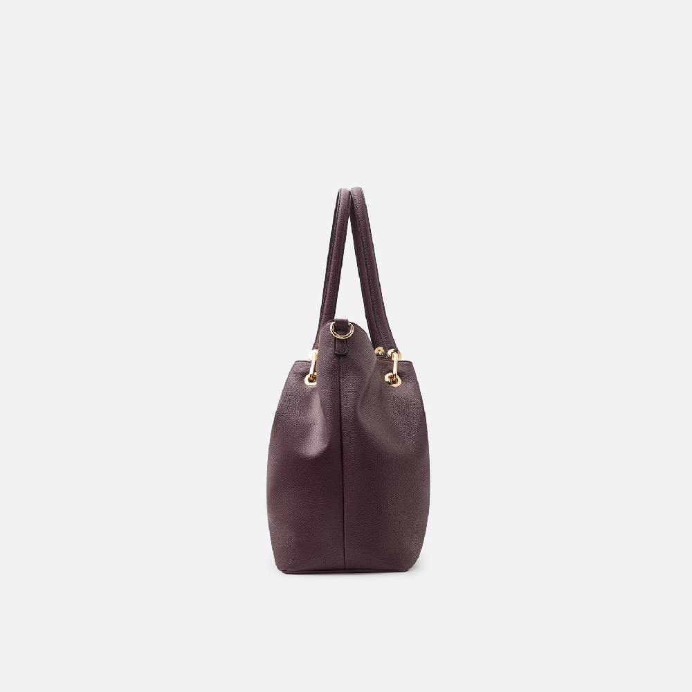L. Credi Ebony Shopper dark plum Lagerräumung