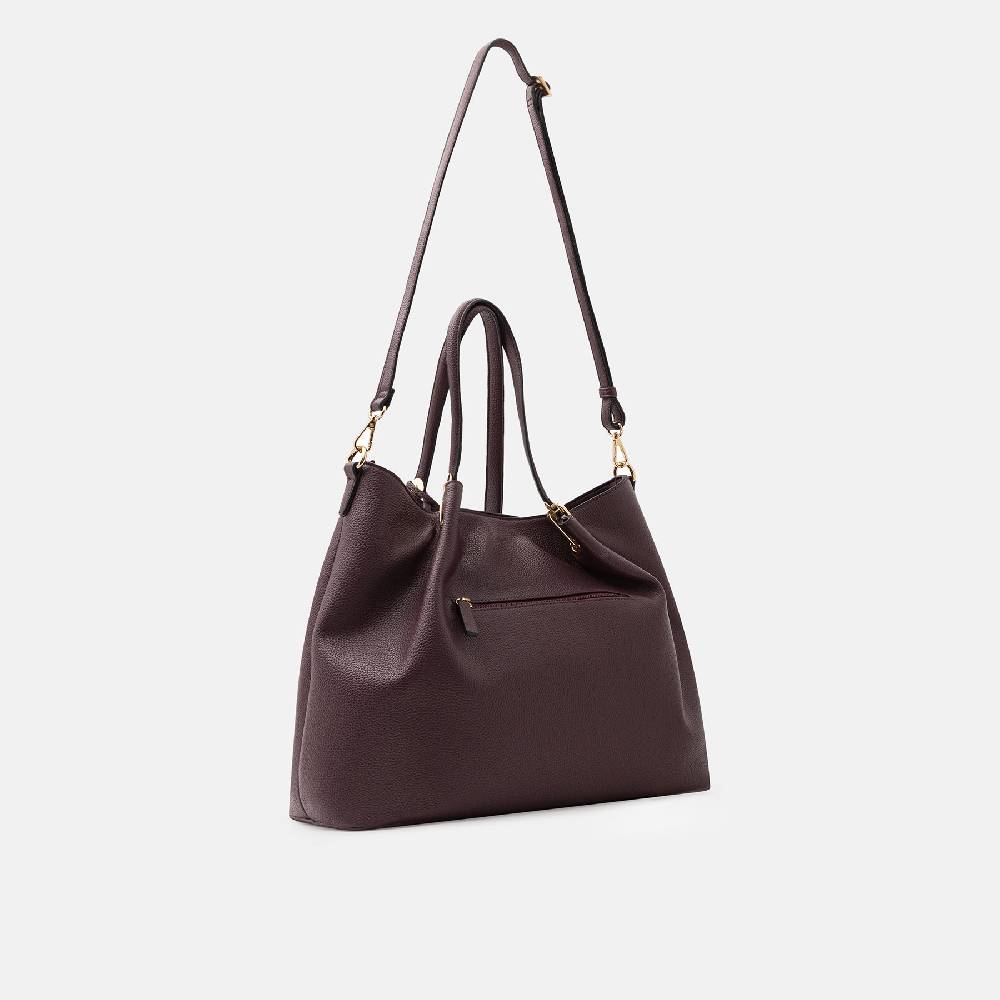 L. Credi Ebony Shopper dark plum Lagerräumung