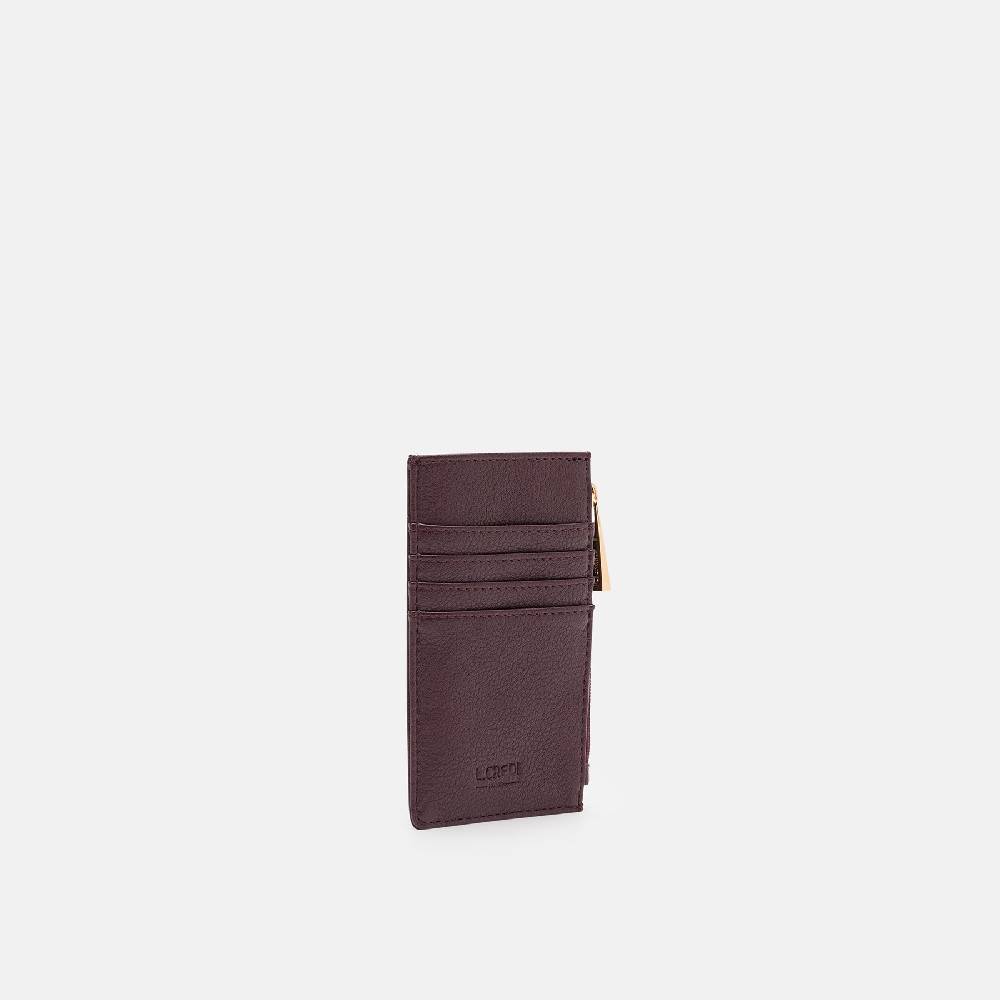 L. Credi Filippa Kartenetui dark plum Neueste Stile