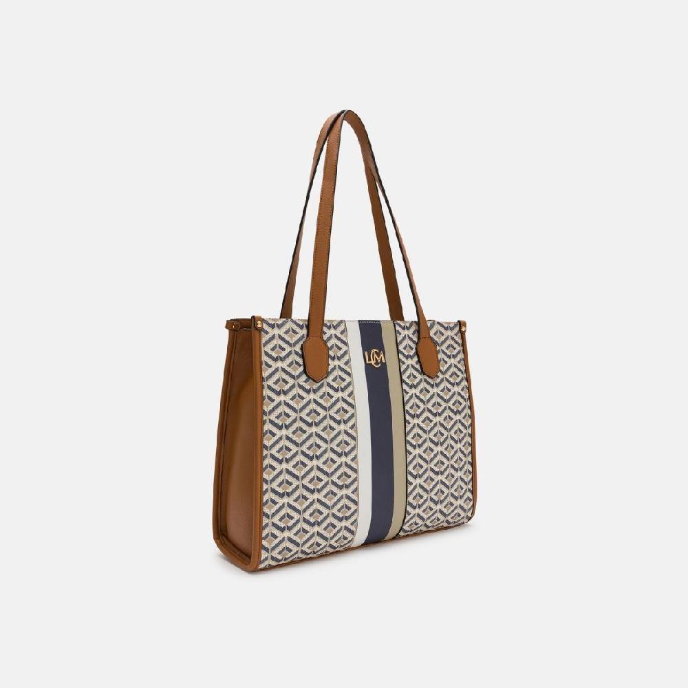 L. Credi Melina Shopper beige multi Outlet