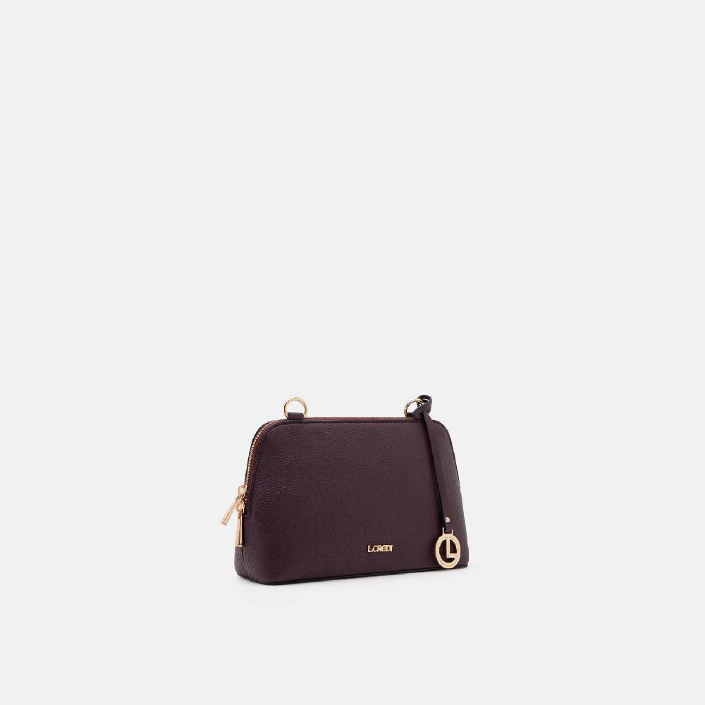 L. Credi Ninelle Umhängetasche dark plum Heißer Verkauf