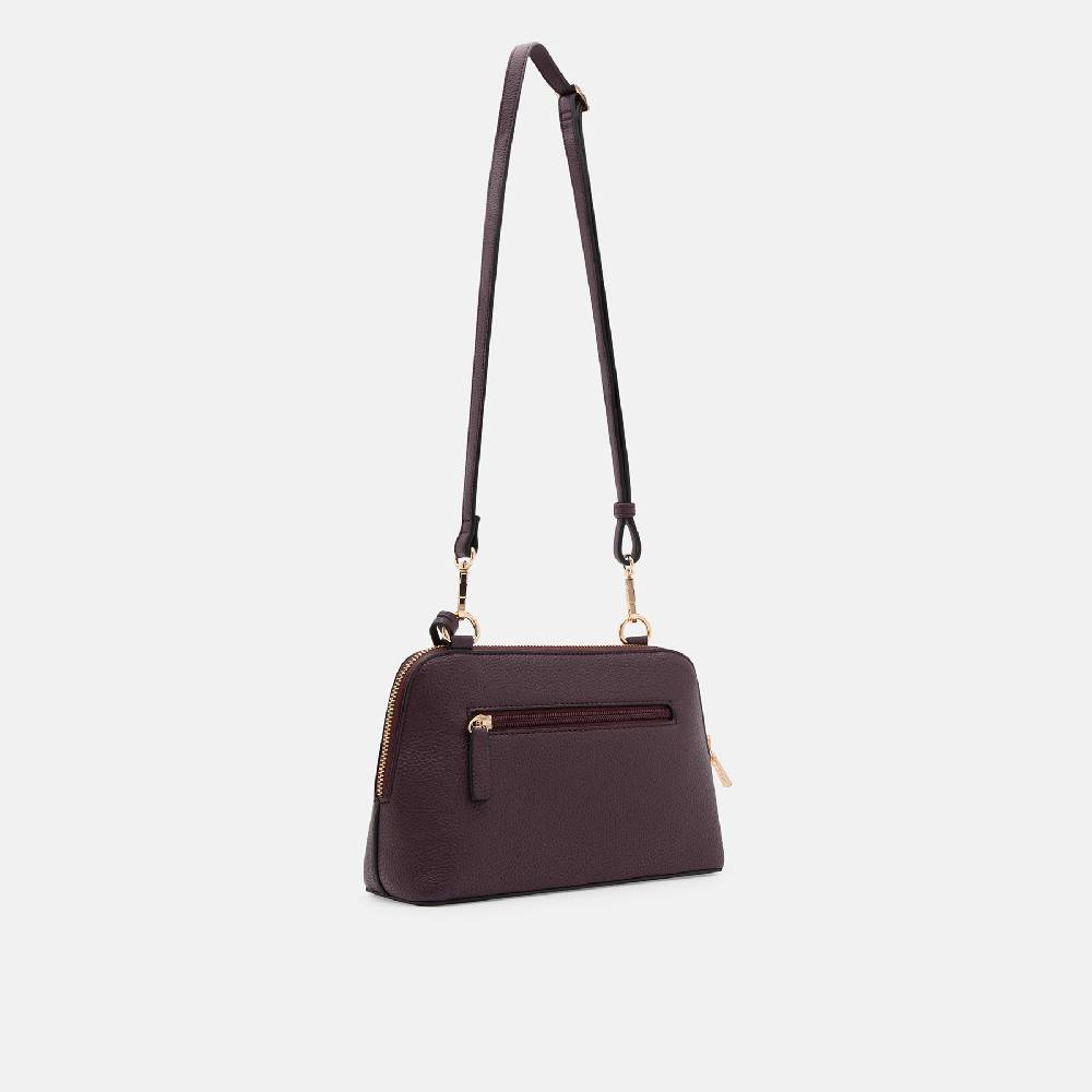 L. Credi Ninelle Umhängetasche dark plum Heißer Verkauf