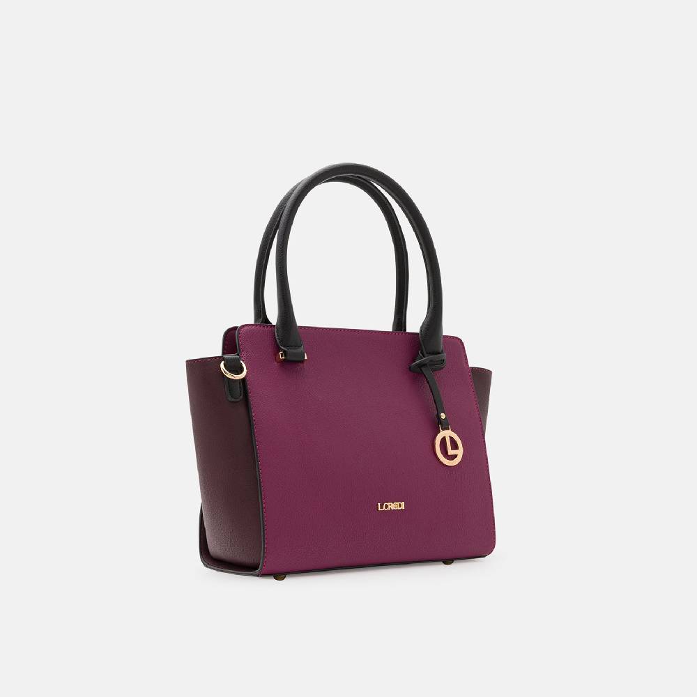 L. Credi Nora Henkeltasche plum Neueste Mode