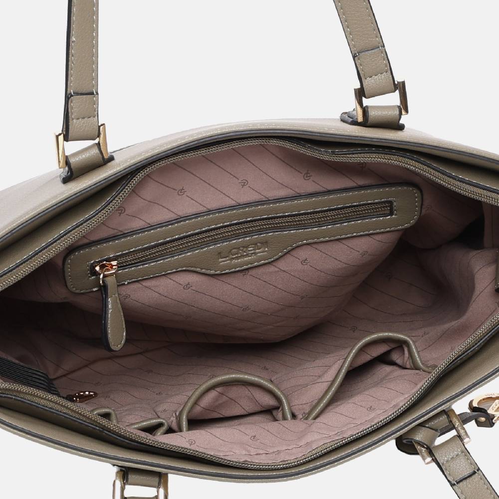 L. Credi Filippa Shopper khaki Neueste Stile