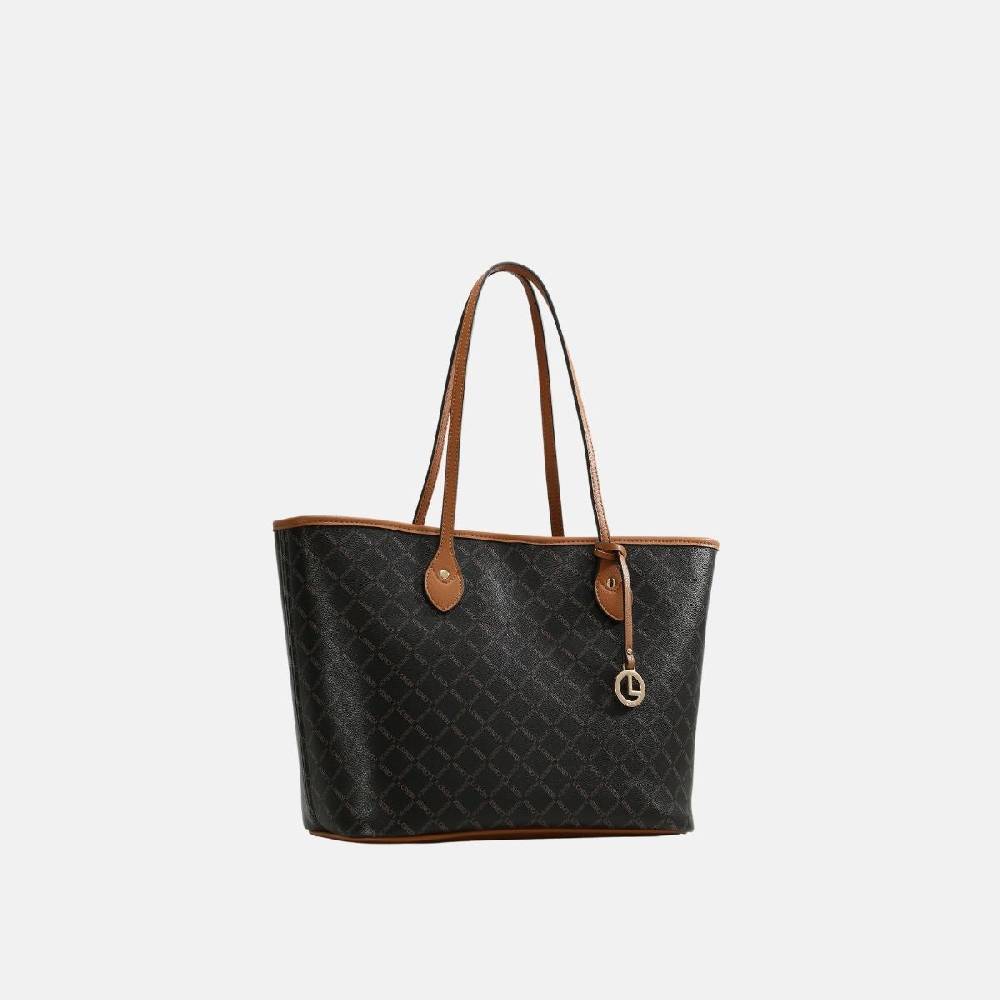 L. Credi Filiberta Shopper braun Sonderangebot der Fabrik