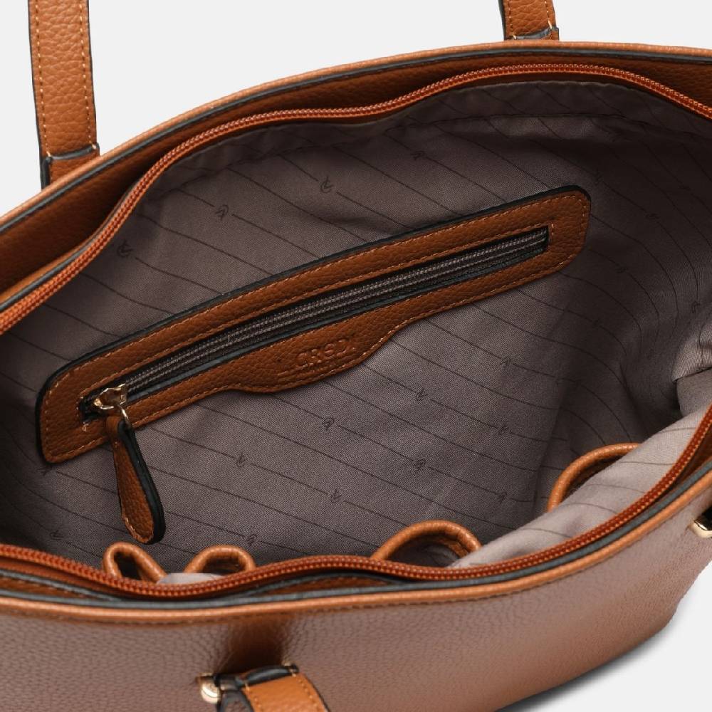 L. Credi Maxima Shopper cognac Riesige Rabatte