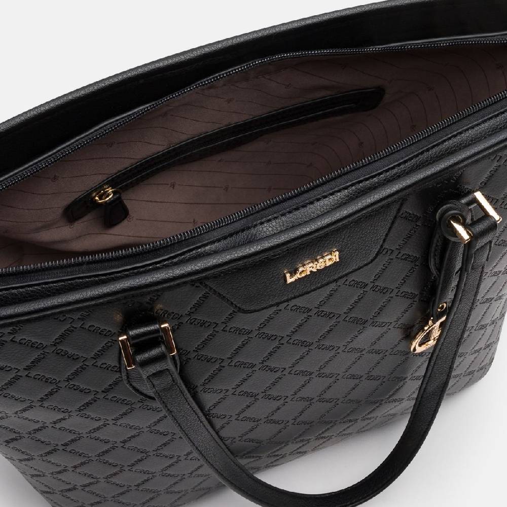 L. Credi Filiberta Shopper schwarz Auslauf