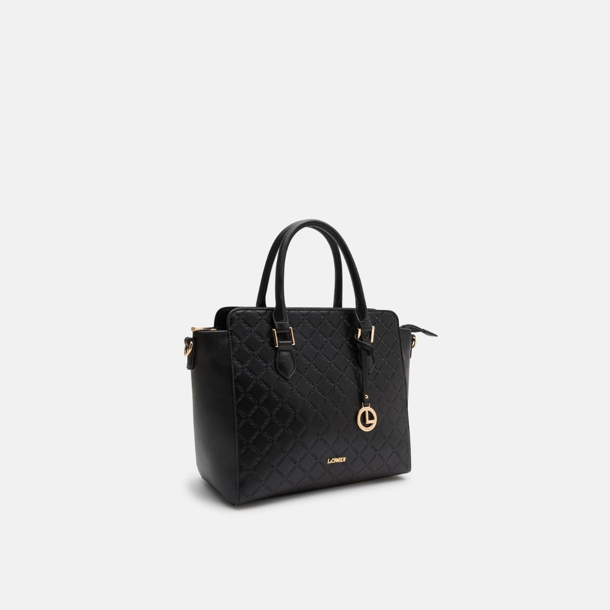 L. Credi Filiberta Henkeltasche schwarz Super Sparpreis
