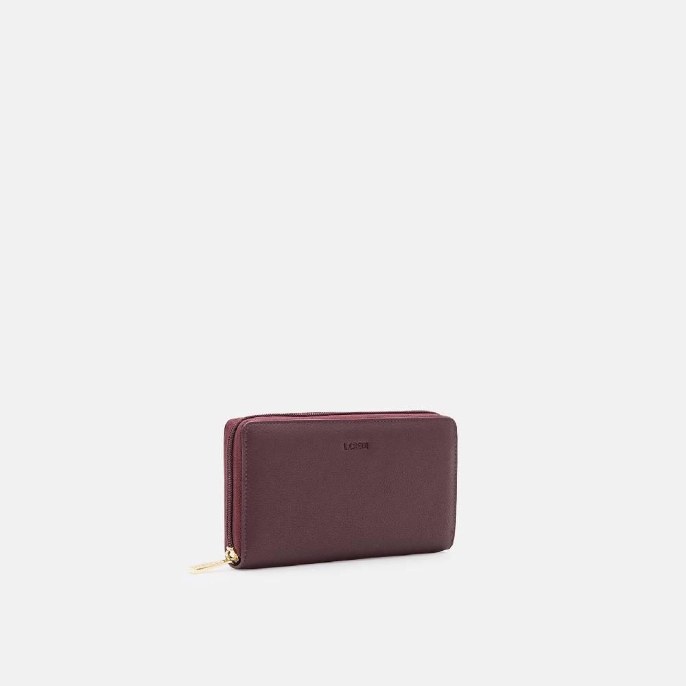 L. Credi Olga Portemonnaie Damen dark plum Fabrik Onlineshop