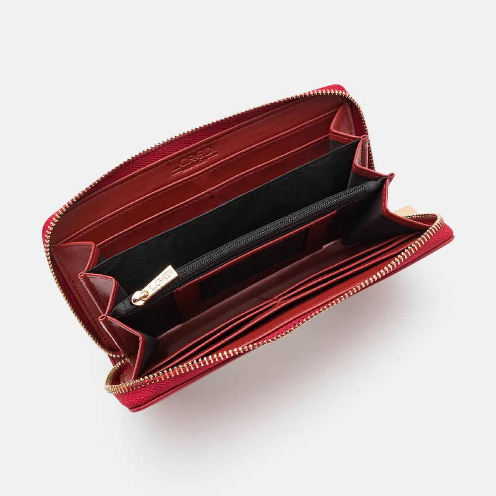 L. Credi Olga Portemonnaie dark red Sonderangebot