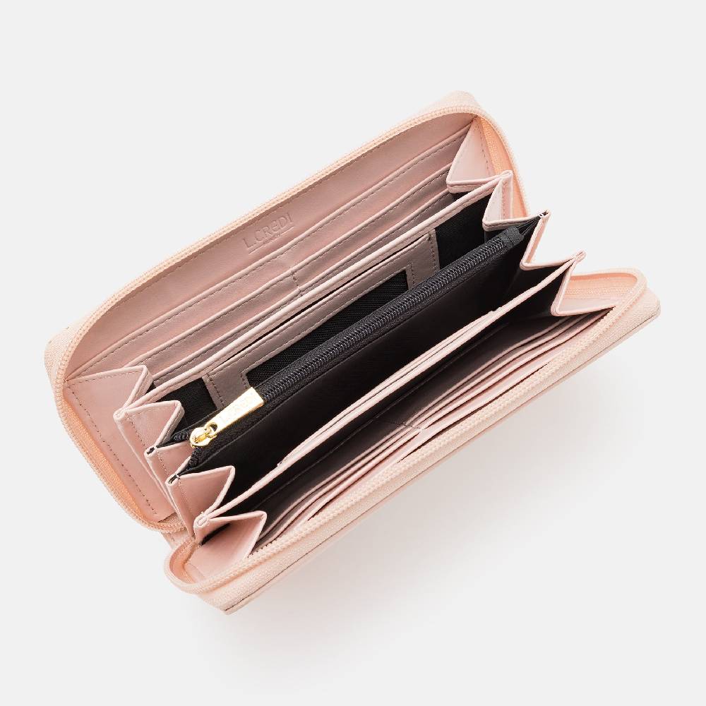 L. Credi Olga Portemonnaie Damen puder Super Sparpreis