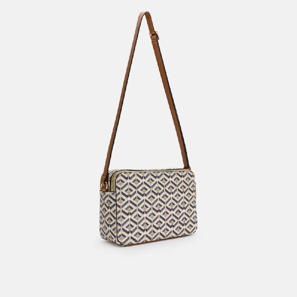 L. Credi Melina Umhängetasche beige multi Letzte 2 Tage