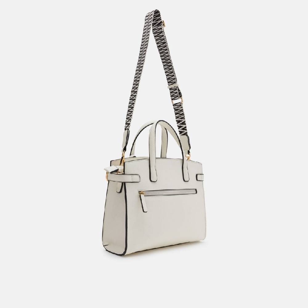L. Credi Isante Henkeltasche weiss Letzter Tag