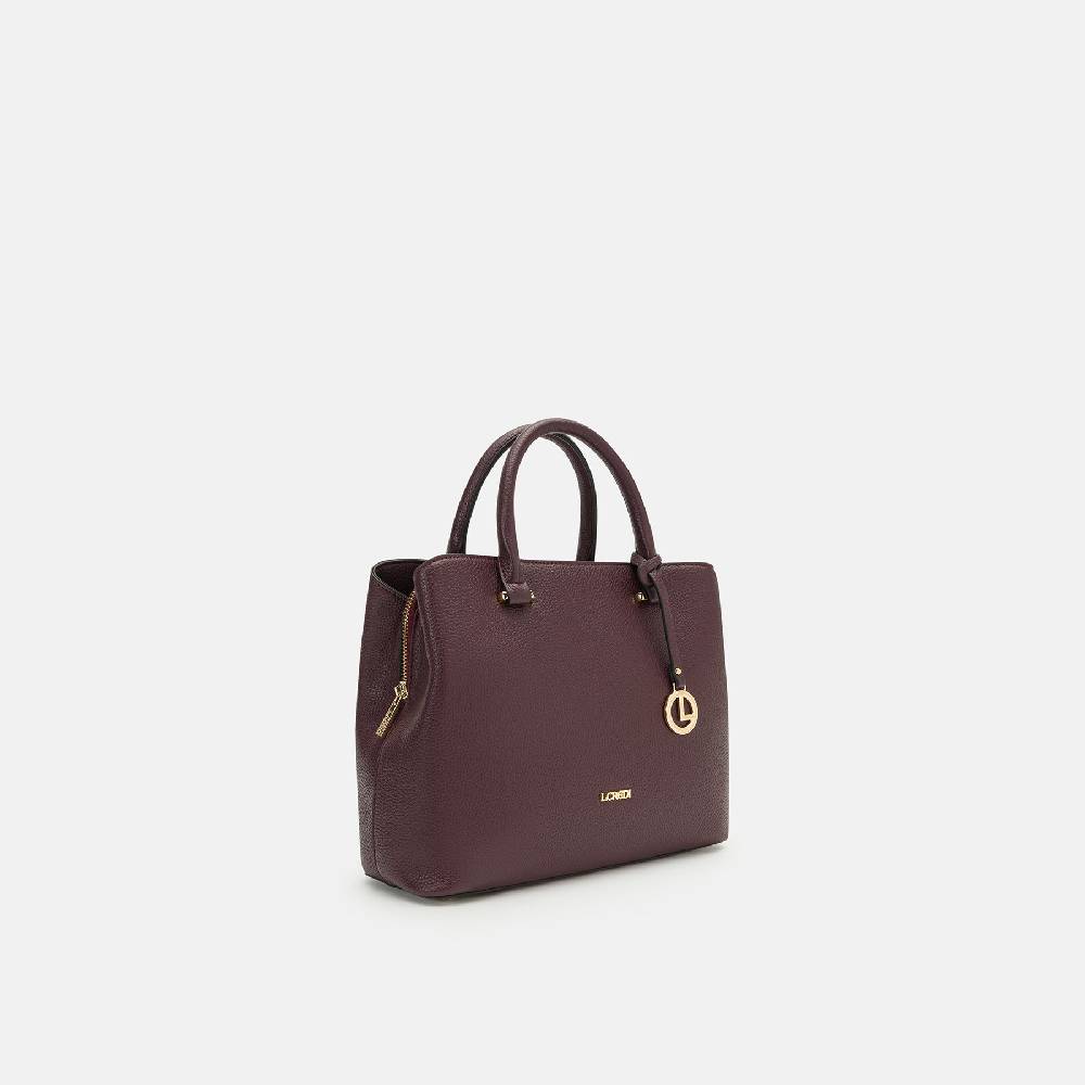 L. Credi Maxima Henkeltasche dark plum Fabrikladen