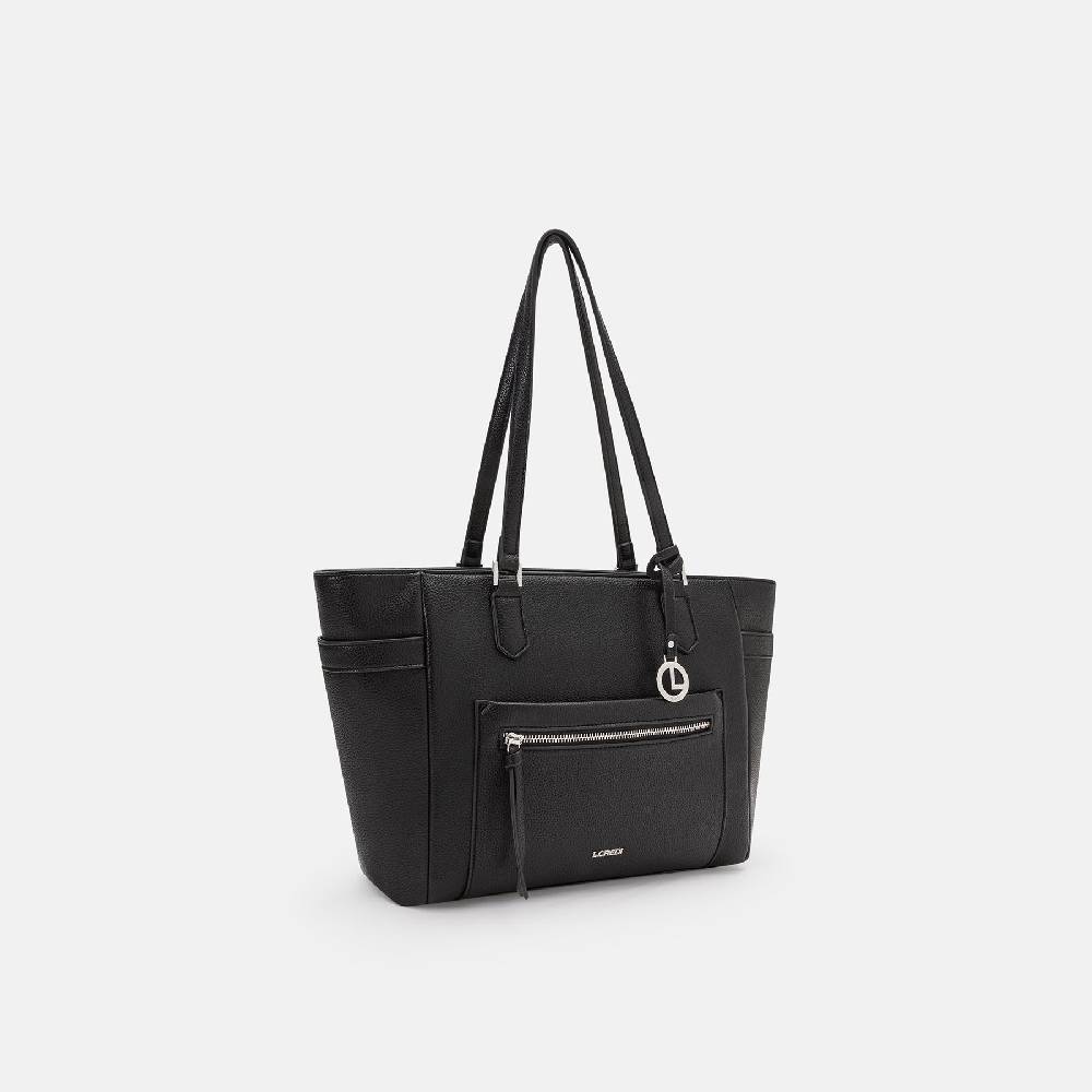 L. Credi Najuka Shopper schwarz 50% Rabatt für begrenzte Zeit