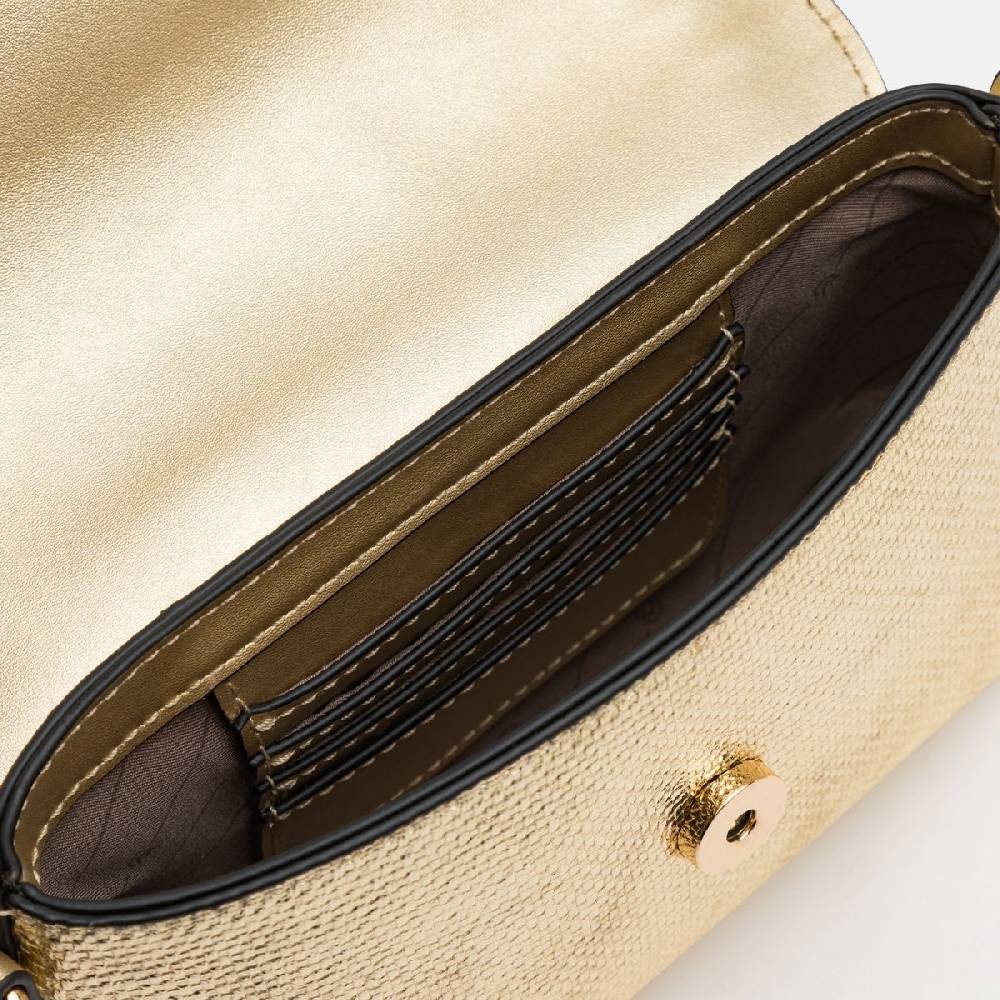 L. Credi Nadine Clutch gold Fabrikverkauf