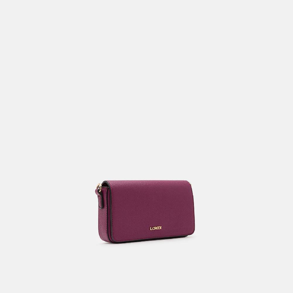 L. Credi Jane Clutch plum Valentinstagsangebot