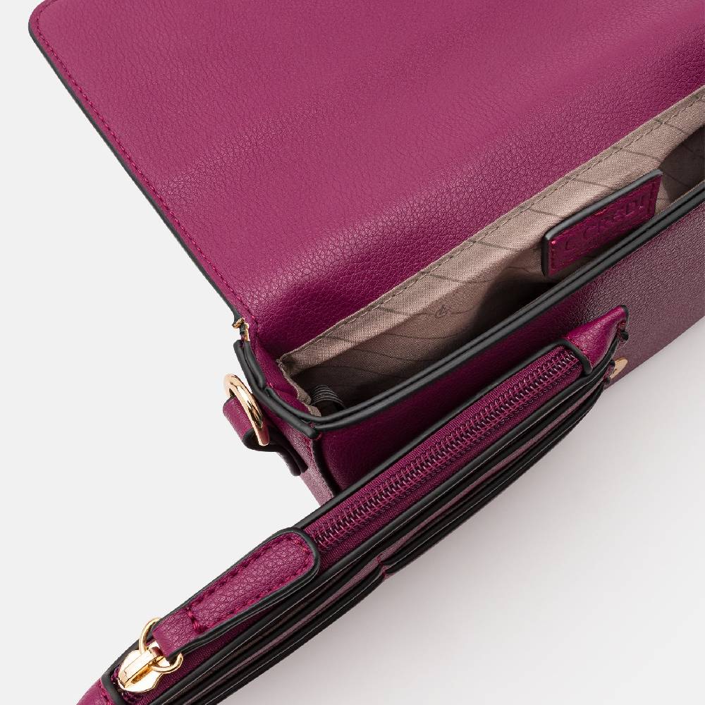 L. Credi Jane Clutch plum Valentinstagsangebot