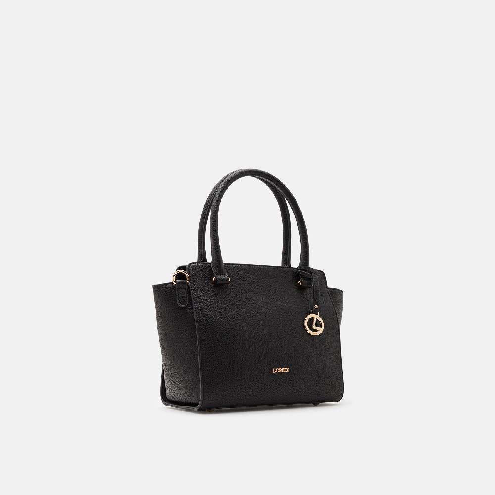 L. Credi Nura Henkeltasche schwarz Sonderangebote