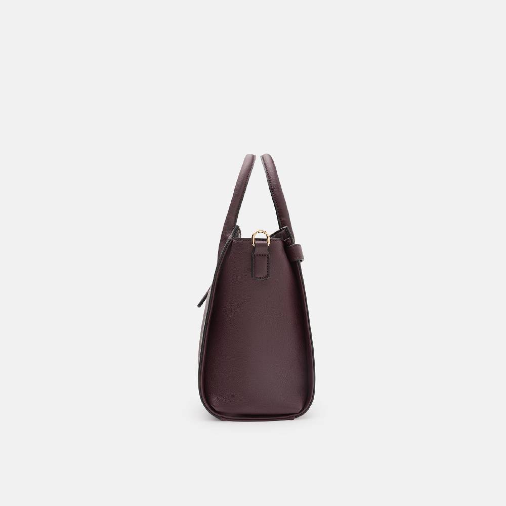 L. Credi Konstanze Henkeltasche dark plum Super Rabatt