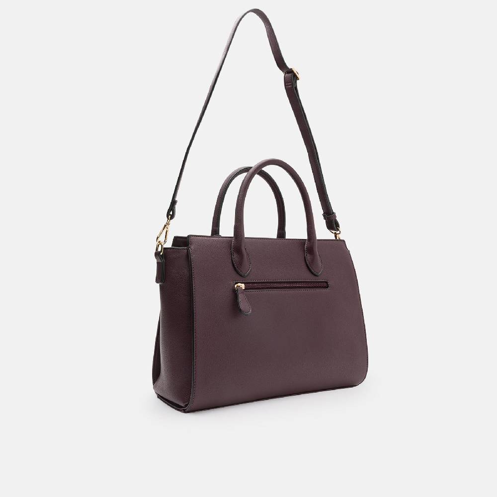 L. Credi Konstanze Henkeltasche dark plum Super Rabatt