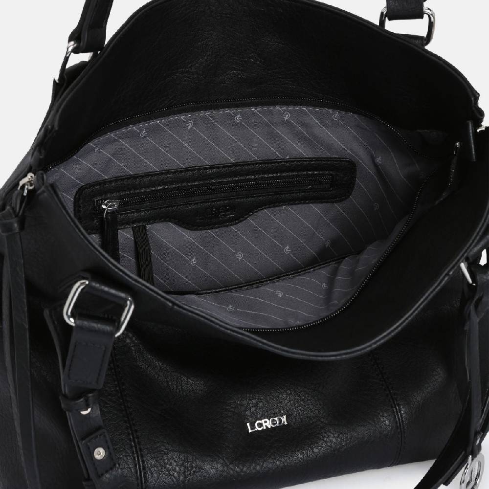 L. Credi Jana Shopper schwarz Rabatt