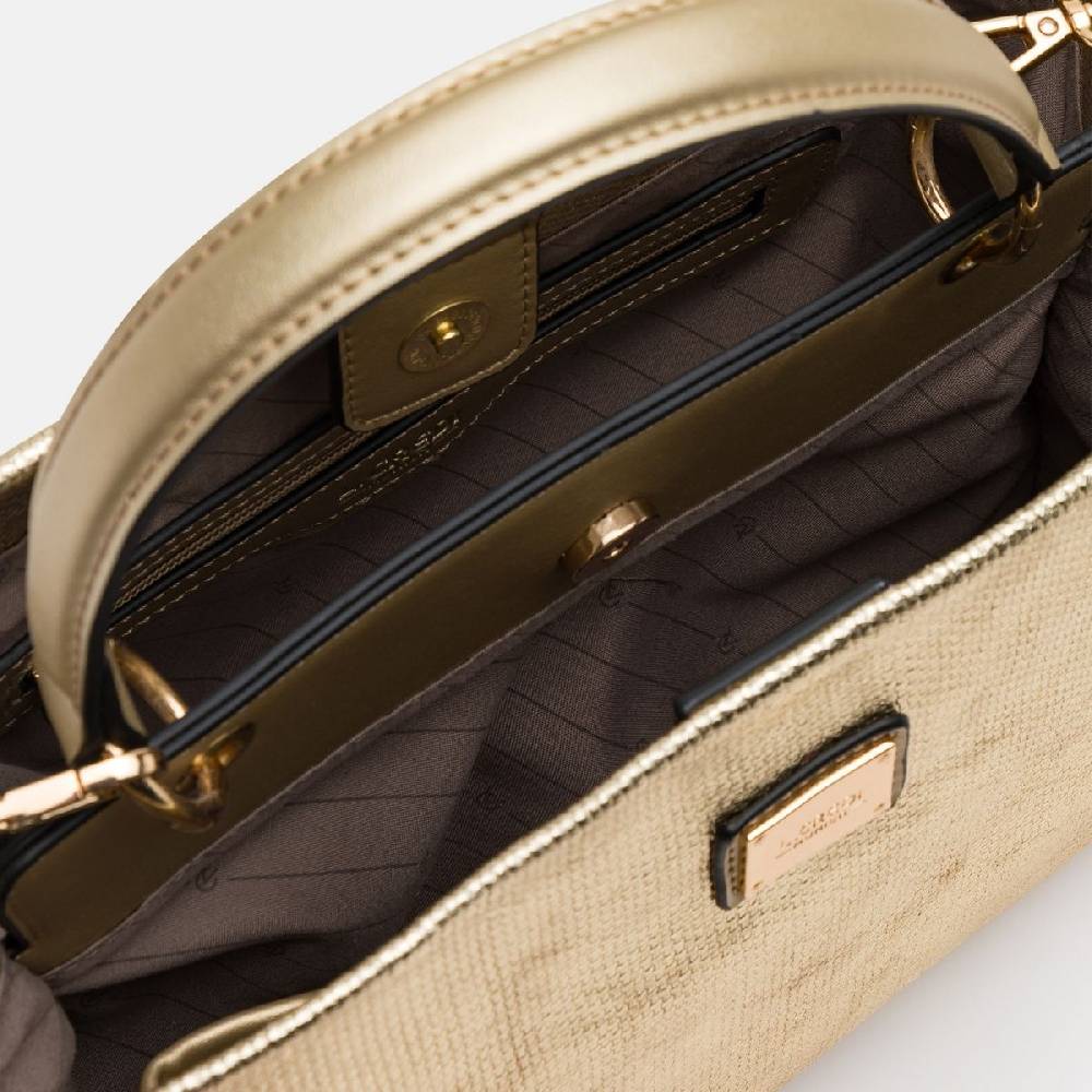 L. Credi Nadine Henkeltasche gold Lagerräumung