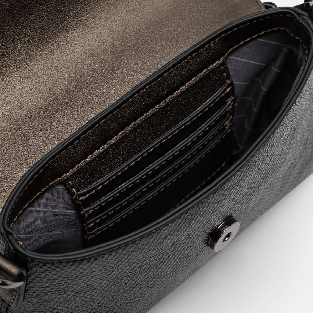 L. Credi Nadine Clutch schwarz Heißer Verkauf