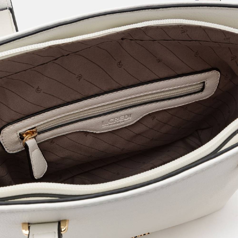 L. Credi Filippa Shopper weiss Zeitlich begrenztes Angebot