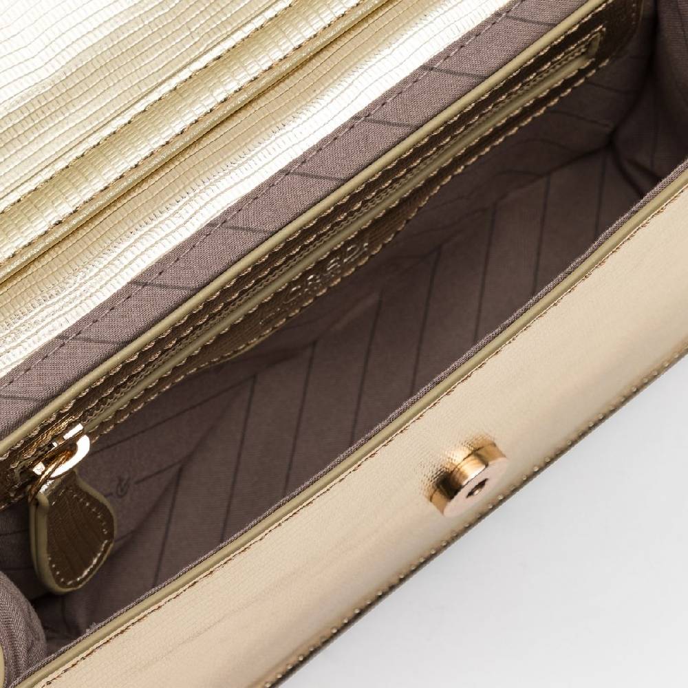 L. Credi Naimi Clutch gold Riesige Ersparnisse