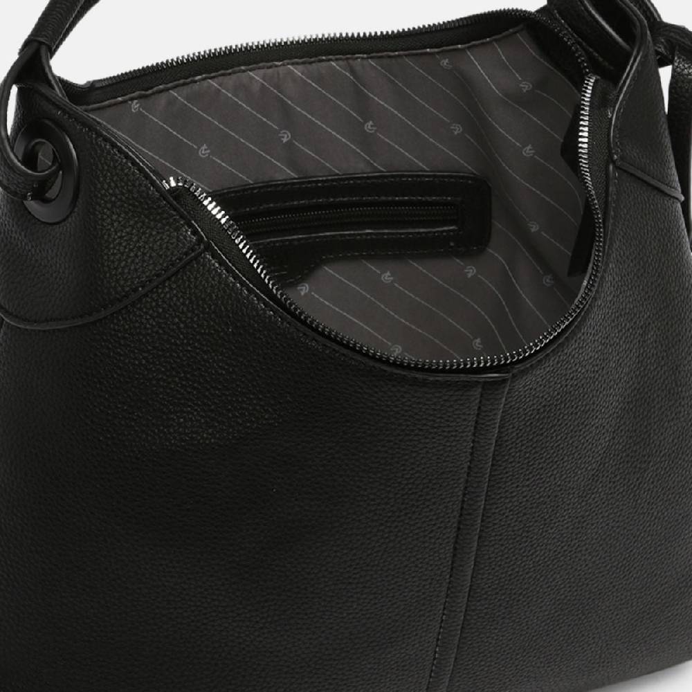 L. Credi Kimmy Hobo schwarz Bis zu 60% Rabatt