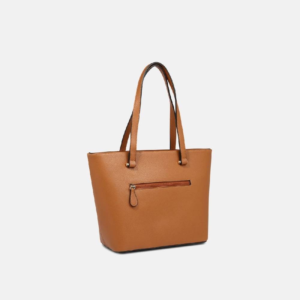 L. Credi Filippa Shopper cognac Sonderangebot der Fabrik