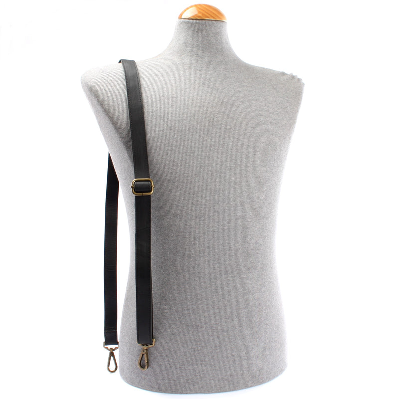 Leconi Trageriemen Leder 150cm schwarz LEC-R7 Rabatt