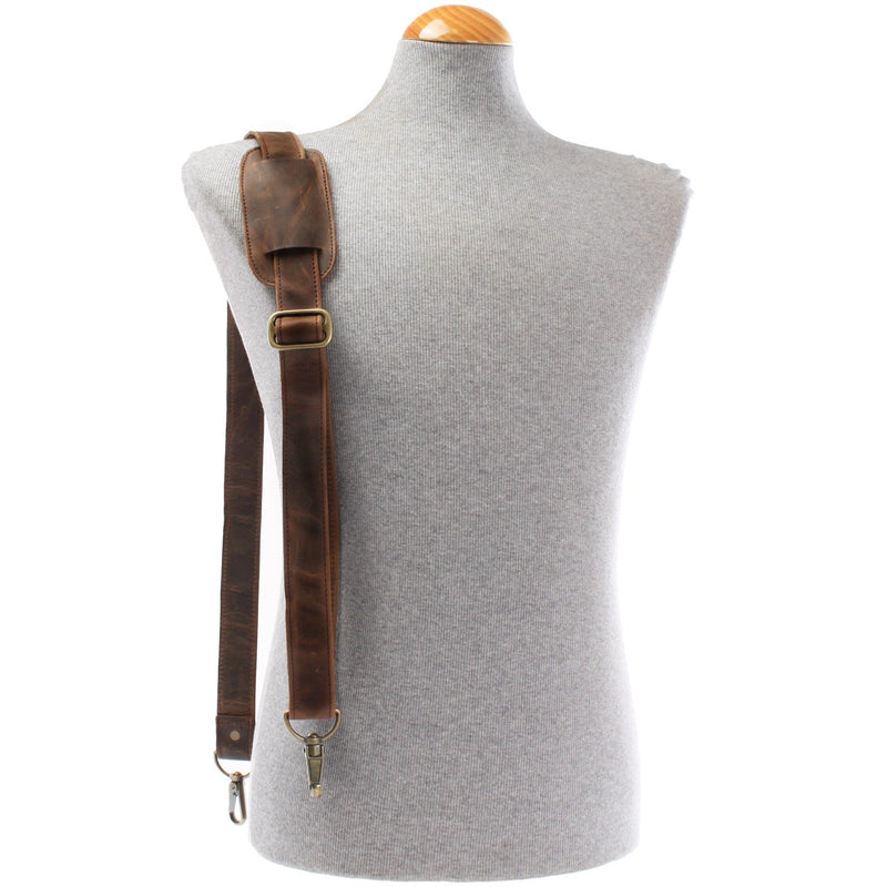 Leconi Trageriemen Leder schlamm breit 150cm LEC-R3 Günstig kaufen