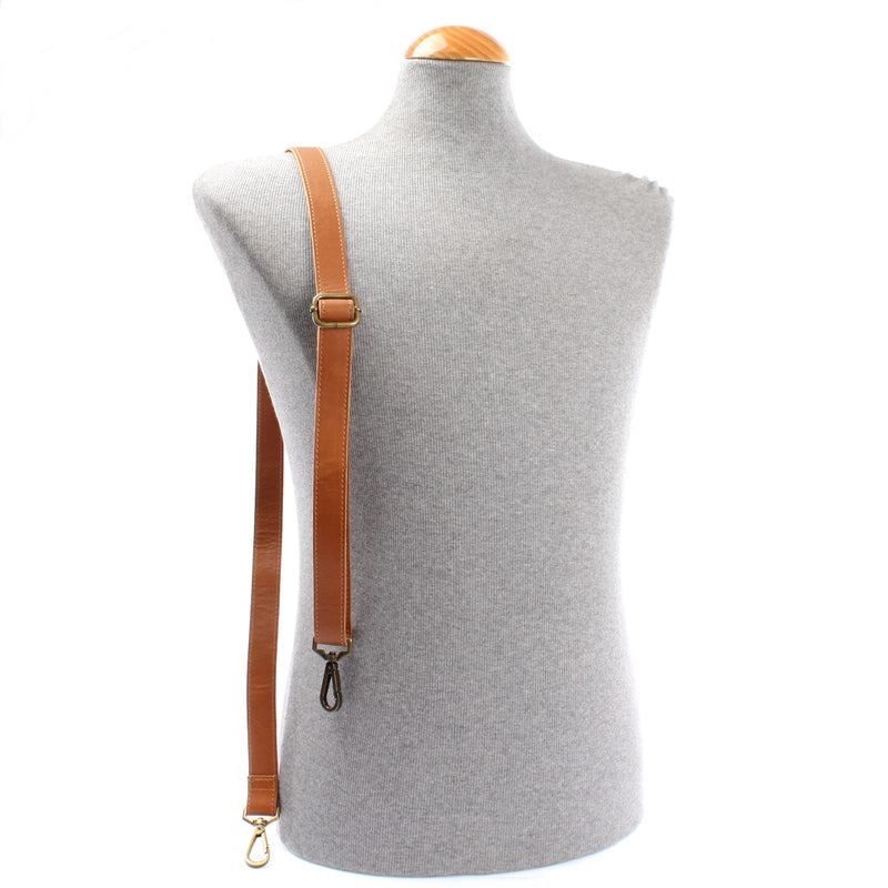 Leconi Trageriemen Leder 150cm cognac LEC-R7 Flash Sale