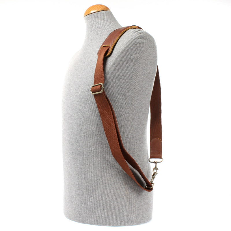 Leconi Trageriemen Baumwolle Leder 150cm braun LEC-R6 Preisnachlass