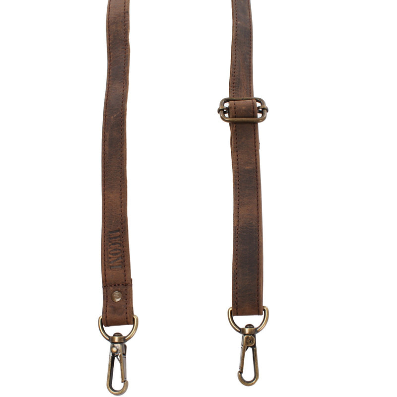 Leconi Trageriemen Leder schlamm schmal 150cm LEC-R4 Weihnachtsangebot