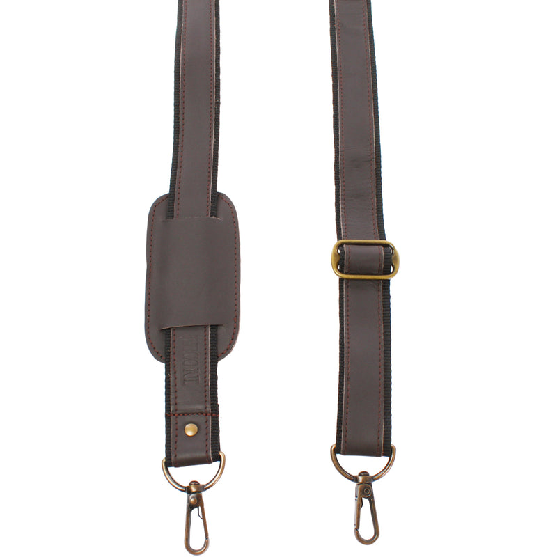 Leconi Trageriemen Leder dunkelbraun 150cm LEC-R2 Vatertagsangebot