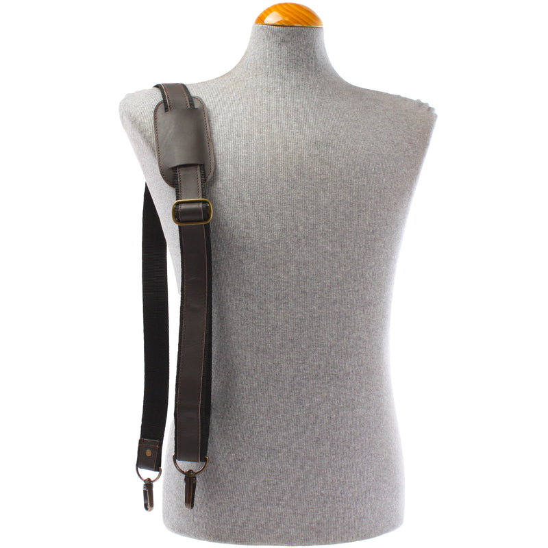 Leconi Trageriemen Leder dunkelbraun 150cm LEC-R2 Vatertagsangebot