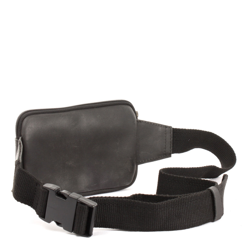 Leconi Gürteltasche Bauchtasche Hüfttasche Festivaltasche Büffelleder schwarz LE9015 Top Angebot