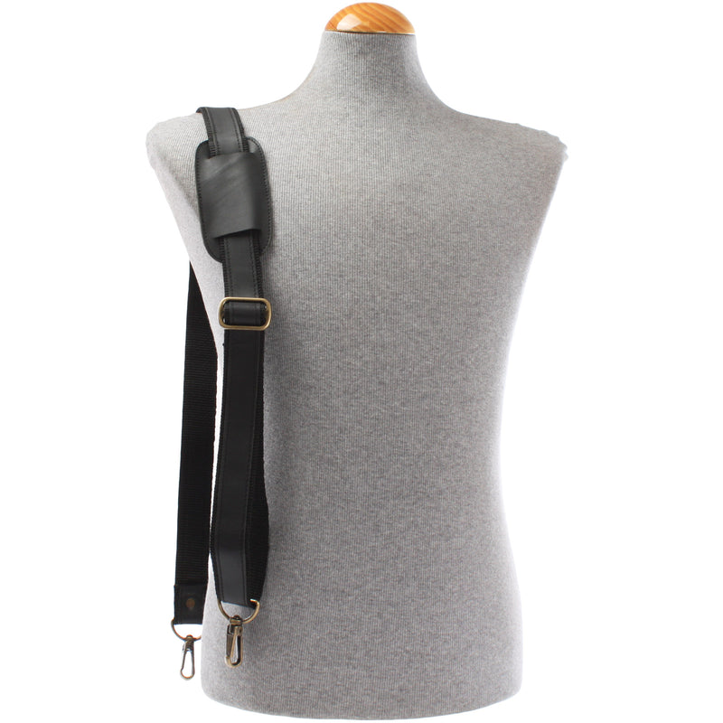 Leconi Trageriemen Leder schwarz 150cm LEC-R2 Neueste Mode