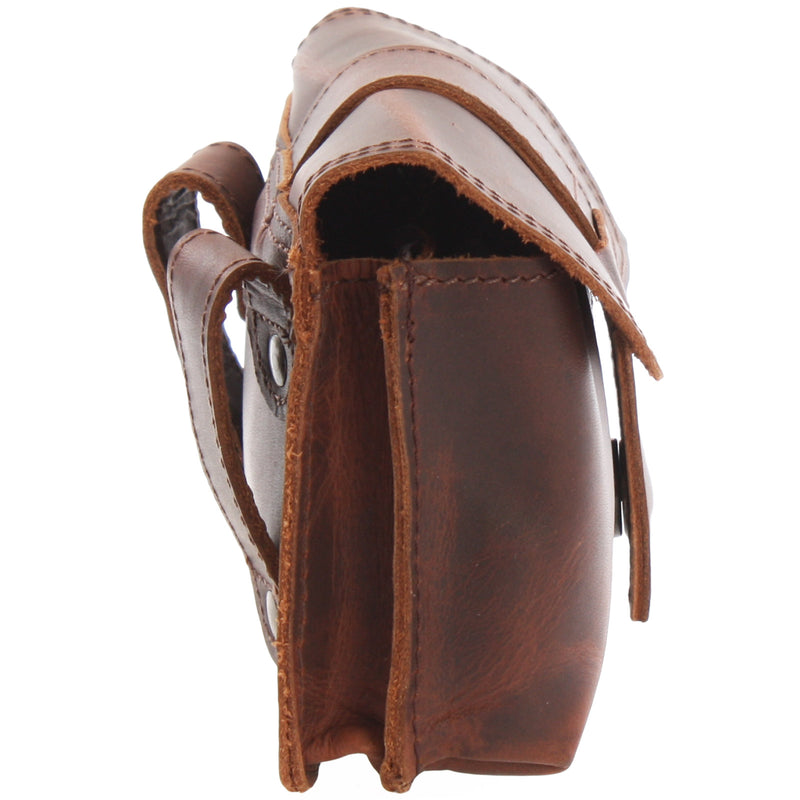 Leconi Gürteltasche Bauchtasche Hüfttasche Damen Herren Rindsleder braun LE9005 Große Rabatte