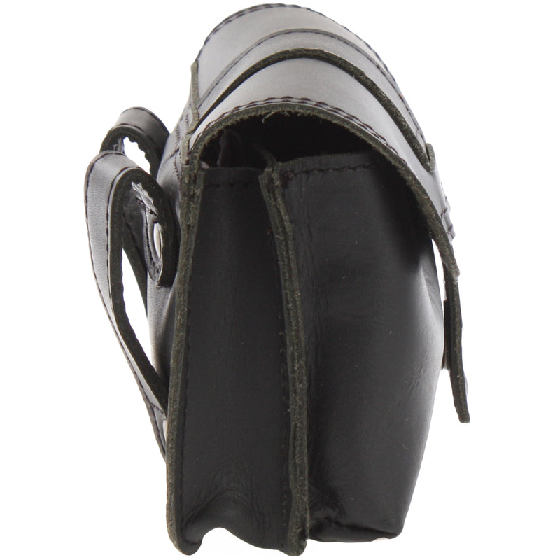 Leconi Gürteltasche Bauchtasche Hüfttasche Damen Herren Leder schwarz LE9005 Saisonale Angebote