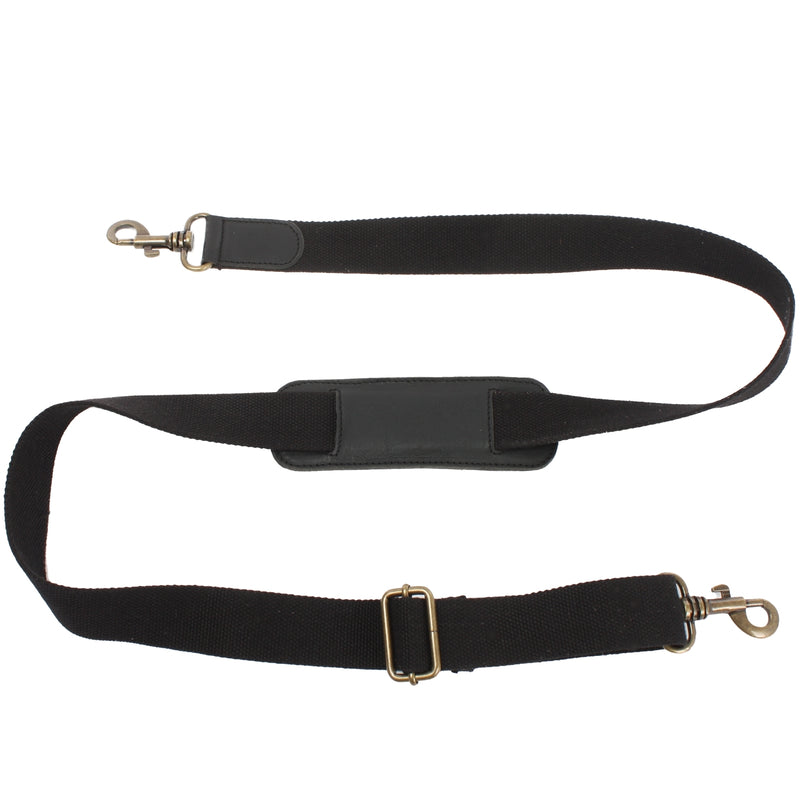 Leconi Trageriemen Baumwolle Leder 150cm schwarz LEC-R6 VIP-Rabatte