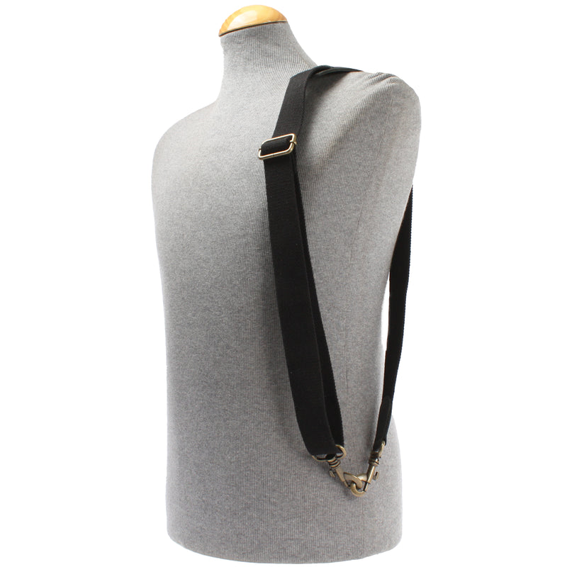 Leconi Trageriemen Baumwolle Leder 150cm schwarz LEC-R6 VIP-Rabatte