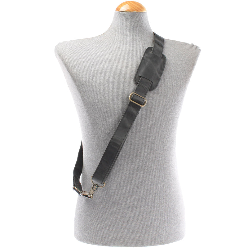 Leconi Trageriemen Leder grau breit 150cm LEC-R3 Super Sparpreis