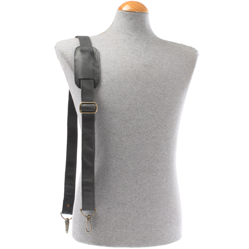 Leconi Trageriemen Leder grau breit 150cm LEC-R3 Super Sparpreis