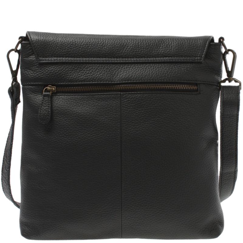 Leconi Umhängetasche Ledertasche Damen Schultertasche Leder schwarz LE3073 2025
