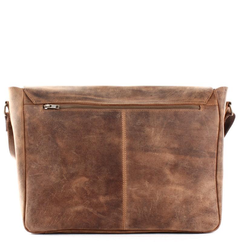 Leconi große Umhängetasche Schultertasche Messenger Bag Aktentasche Businesstasche Leder vintage braun LE3064 Exklusivangebot